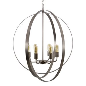 Spherical Collection 6 Light Orb Chandelier