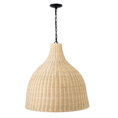 Lana Rattan 3 Light Large Pendant