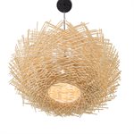 Pua Wicker 1 Light Large Pendant