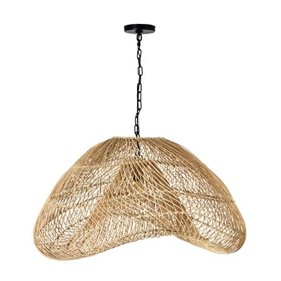 Bramo 1 Light Rattan Pendant