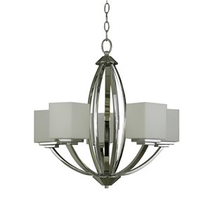 Paloma Collection Five Light Chandelier In Chrome