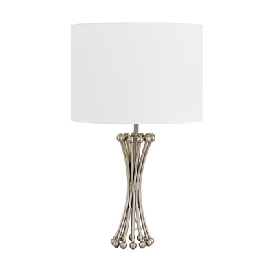 Polished Silver One Light Table Lamp