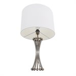 Polished Silver One Light Table Lamp