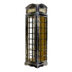 Phone Booth Display Cabinet Black