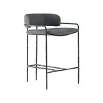 Remy Barstool in Grey and Steel Forged Iron