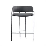 Remy Barstool in Grey and Steel Forged Iron