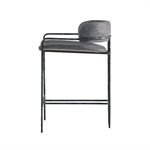 Remy Barstool in Grey and Steel Forged Iron