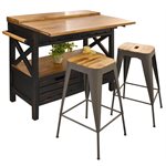 Cassidy Kitchen Island / Black