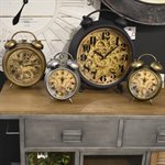 Black and Brass Gear Table Clock