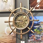Ship's Wheel Wall Clock