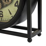 Square Round Table top Gear Clock