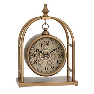 Providence Gold Table Gear Clock