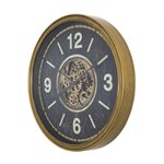 Aged Gold Gear Clock