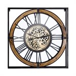 Iron Framed Gear Clock