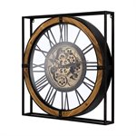 Iron Framed Gear Clock