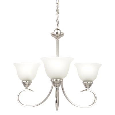 Ribbon Falls Collection Three Lights Chandelier