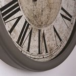 Circula wall clock with glass