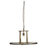 1 Light Pendant in Antique Brass Finish