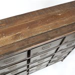 Metal & Mango Wood Cabinet