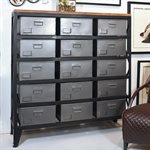 Metal & Mango Wood Cabinet