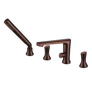 Roman Tub Faucet With Hand-held Shower